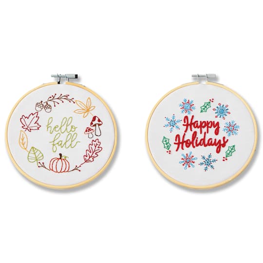 Seasonal Embroidery Iron-on Transfers by Loops &#x26; Threads&#xAE;